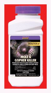 Moletox II Mole Killer Bait 696 3 5oz Kills moles gophers zinc 