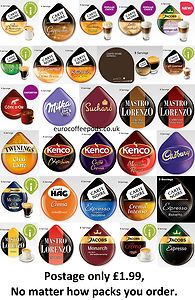 Tassimo Refill 8 x T Discs Pods Capsules Coffee 30 flavours to Choose 