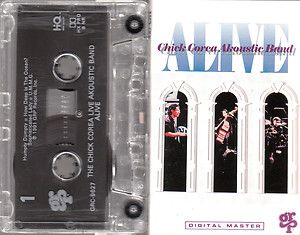 Chick Corea Akoustic Band Alive Cassette Tape 1991 GRP GRC 9627 Jazz 