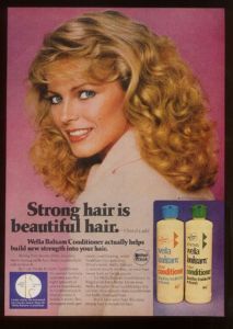 1980 Cheryl Ladd Photo Wella Balsam Shampoo Ad