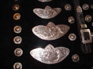 VINTAGE Sterling Silver Saddle set 1930`s Beautiful Bohlin type