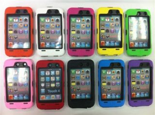   SOFT BLACK PROTECTOR HARD SKIN CASE COVER FOR IPOD TOUCH 4 4G 4TH GEN