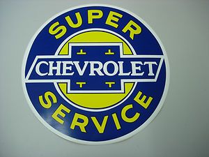 Super Chevrolet Service Gas Pump Decal 12