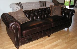 Tufted Leather SofaKensington / Chesterfield Restoration style