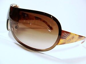 Chanel Sunglasses 4128 Gold and Brown Authentic Pre Owned