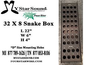 Snake Box 32 x 8 Channel USA Made Professional Grade Mystarsound 