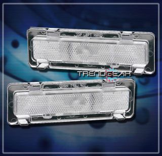 85 92 Chevy Camaro Front Side Marker Signal Lights Lamp Chrome 86 87 