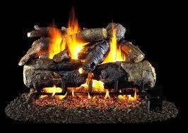   Vented Fireplace Gas Log Set CHAOG4 18 Charred American Oak