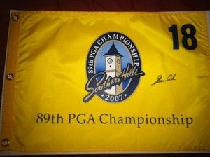 Stewart Cink Signed Autographed PGA Championship Pin Flag Masters 
