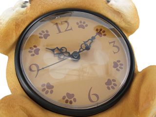 Time for A Treat` Chihuahua Wall Clock with Wagging Tail Pendulum 