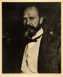 1943 Print Portrait William James Psychologist Physician Philosophy 
