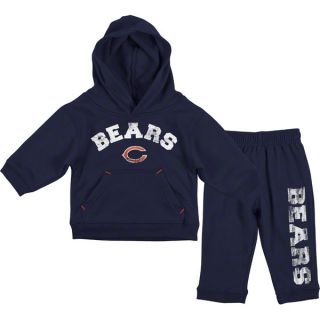 Chicago Bears Infant Navy Pullover Fleece Hoodie Pant Set