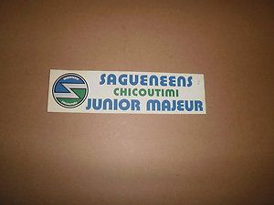 QMJHL Chicoutimi Sagueneens Vintage Logo Bumper Sticker