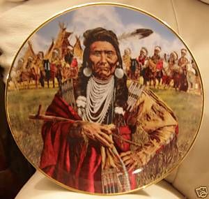 Franklin Mint Chief Joseph Man of Peace Indian Plate
