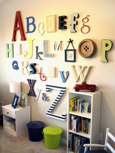 Alphabet Set Wooden Letters PAINTED 12 to 6 sizes