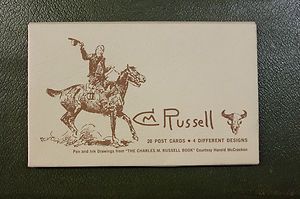 Charles M Russell Postcards Pen Ink Drawings 17 Cards