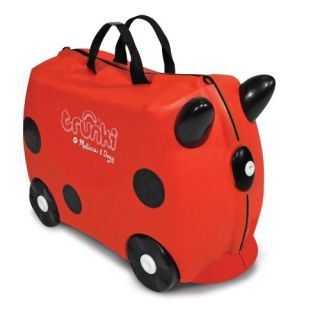   & Doug Trunki Ruby Red Ride On Childrens Suitcase Luggage NEW