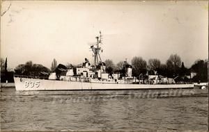 1954 US Navy USS Charles P. Cecil DD 835 Destroyer Ship Real Photo 