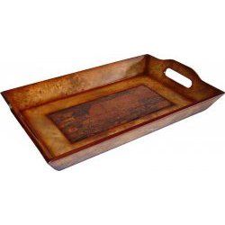 Wooden Rectangular Tray by Cheungs Rattan
