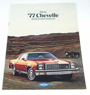 1977 77 Chevrolet Chevy CHEVELLE BROCHURE Malibu