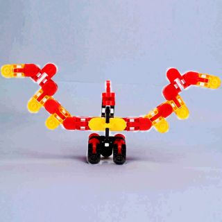   Vehicle Plastic Childrens Kids Building Blocks Robot Toys Gift
