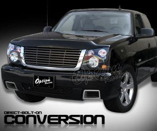 03 04 05 06 Chevy Silverado Conversion Grille Headlight