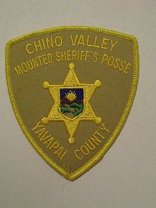 Chino Valley Yavapai County Arizona Mounted Sheriff Posse Patch