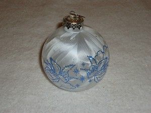 Vintage Bronners Glass Christmas Bulb Ornament