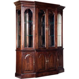 classic cherry china cabinet features dovetailed drawers bevel cut 