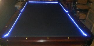 BAR BILLIARD POOL TABLE BUMPER LED RGB COLOR CHANGING LIGHTS REMOTE