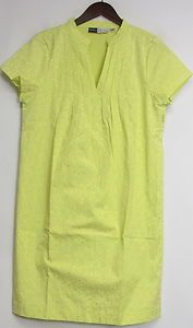 Simply. Chloe Dao Sz Regular 8 Jacquard Dress With Pleated Yoke Green 