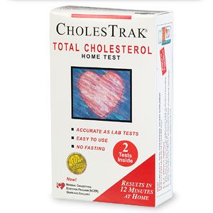 cholestrak home cholesterol test 2 ea 2 single use tests accurate as 