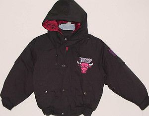 VINTAGE 90s Chicago BULLS NBA Pro Player Hooded Jacket NWT YOUTH 