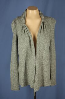 Anthropologie Tokyo Map Ladys Choice Gray Cardigan Wool Sweater Size 