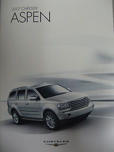 2007 Chrysler Aspen Sales Brochure Catalog Manual