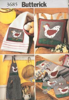 The pattern includes instructions to make Kitchen Accessories