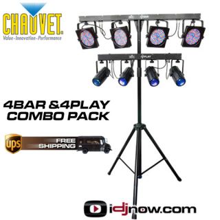 chauvet lighting 4play 4bar combo led lighting pack