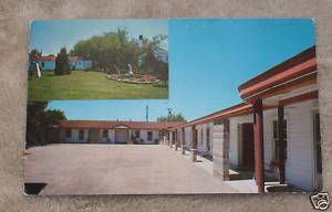 Cheboygan MI Johnsons Motel 1950s Postcard Michigan