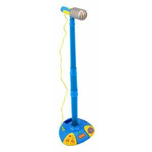   mp player removable microphone for sing along fun stand has clapping
