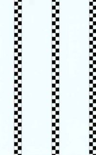 Black and White Checkered Striped Wallpaper GKW0726