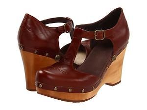 NEW IN BOX UGG CHRISSIE MARY JANES CHOCOLATE CLOGS HEELS SHOES SZ 9 OP 