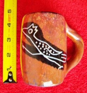 Vintage Mana Peyote Way Church Pottery Road Runner Mug Special Run 5 