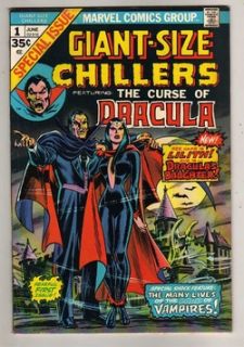 1974 Marvel GIANT SIZE CHILLERS #1 1st App DRACULA Daughter LILITH 