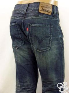 Levis Jeans 511 Skinny Low Rise Mens Dark Denim w Fade Pants New 