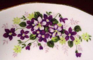 Queen Anne China 8625 Violets pttrn Cup Saucer Set