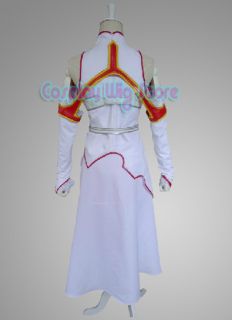 Trendy New Sword Art Online Asuna Yuuki Anime Manga Cosplay Costume 