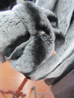 Womens Brand New Rex Chinchilla Orylag Fur Jacket Coat