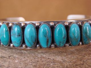   Sterling Silver Turquoise Bracelet by Kirk Smith Stunning Quality