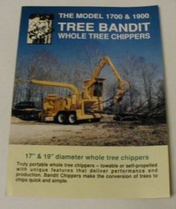 Tree Bandit 1991 1700 1900 Tree Chippers Brochure