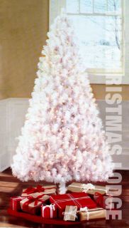 White Artificial Christmas Tree Colorado Pine 6 5 ft New in Box